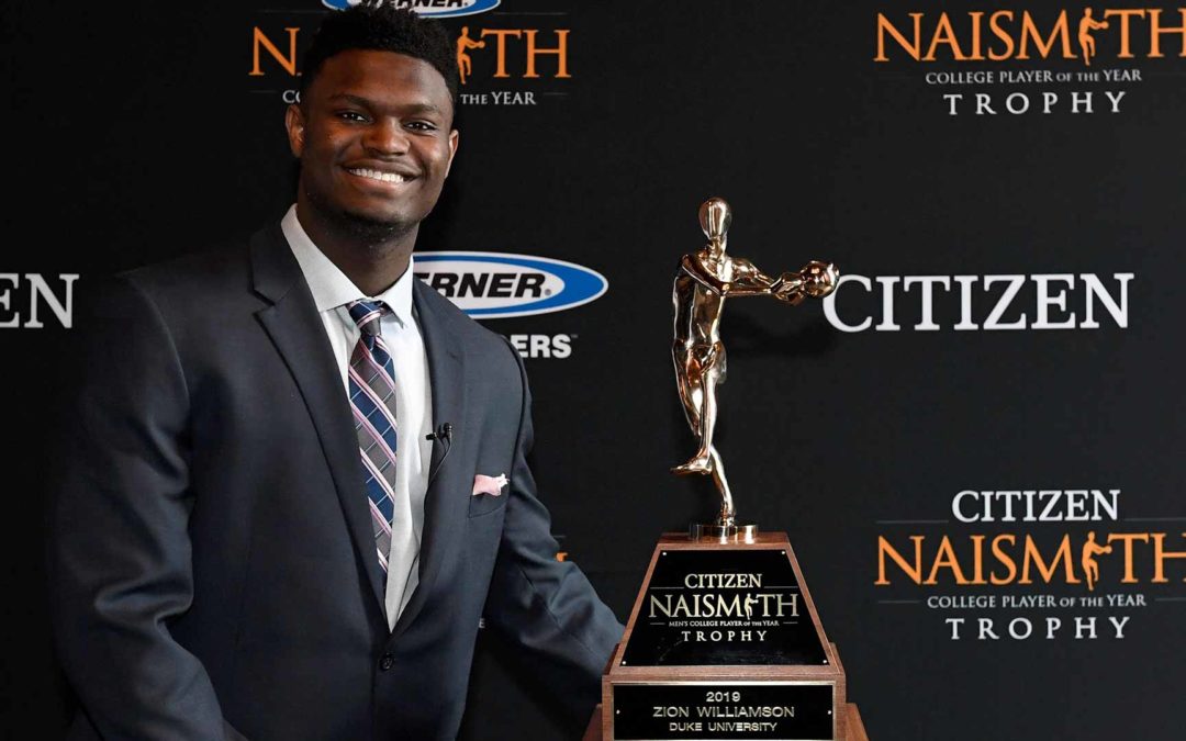 Zion Williamson Wins 2019 Citizen Naismith Trophy for Men’s Player of