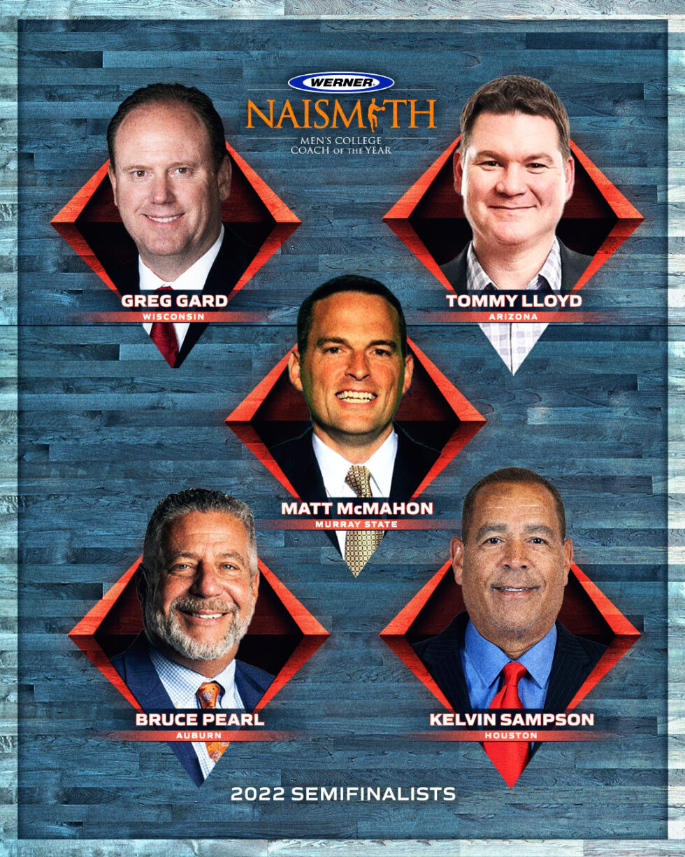 2022 Werner Ladder Naismith Men’s Coach of the Year Semifinalists